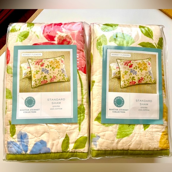 Martha Stewart Bedding Martha Stewart New Standard Quilted Shams 2
